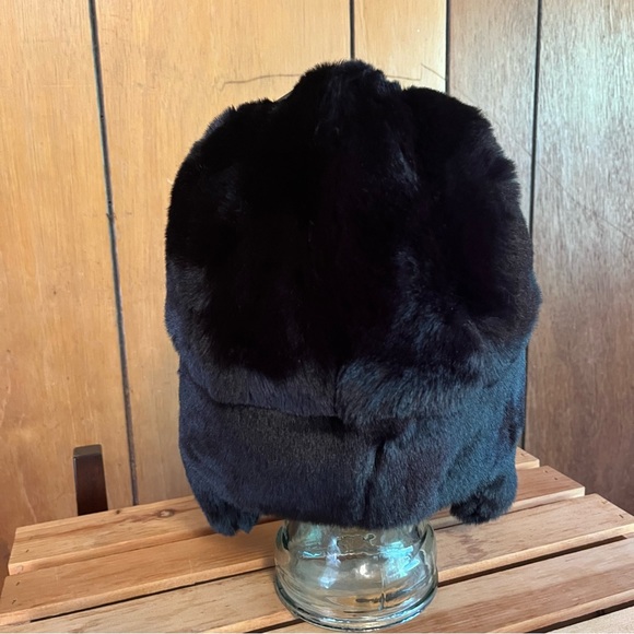 Do everything in love | Accessories | Jet Black Faux Fur Hat W Ear Flaps | Poshmark